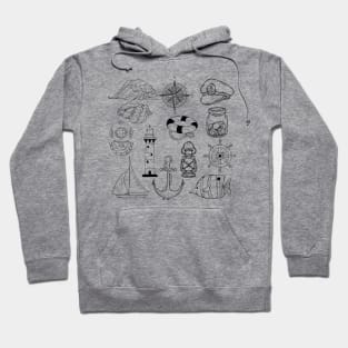 Nautical collection of images Hoodie